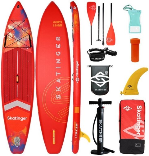 Deska SUP SKATINGER Interstellar red 350x81x15