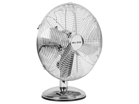 BLOW WENTYLATOR STOŁOWY 30CM SREBRNY METALOWY