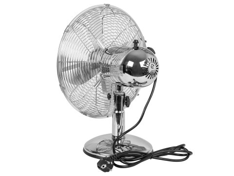 BLOW WENTYLATOR STOŁOWY 30CM SREBRNY METALOWY