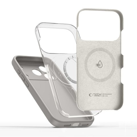 Etui case plecki na iPhone 17 Pro MagSafe Silicone - szare