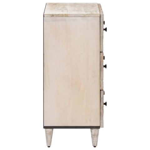 Bufet 2 pcs Biały 60 x 33,5 x 75 cm Drewno z mango