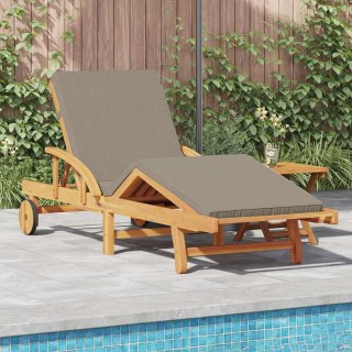 Leżak 2 pcs Ciemnoszary 200 x 67 x 84 cm Lite Drewno Akacji