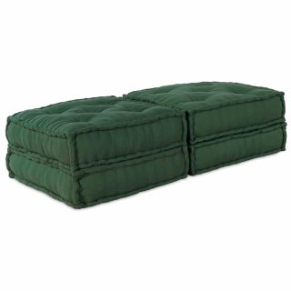 Modularna jednostka sofy 2 pcs zielony 140 x 70 x 36 cm tkanina