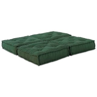 Modularna jednostka sofy 2 pcs zielony 140 x 70 x 36 cm tkanina
