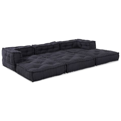 Modularna jednostka sofy 3 pcs antracytowy tkanina