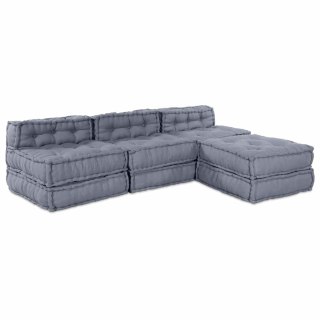 Modularna jednostka sofy 4 pcs Szary tkanina