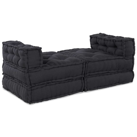 Modularna jednostka sofy 4 pcs antracytowy tkanina