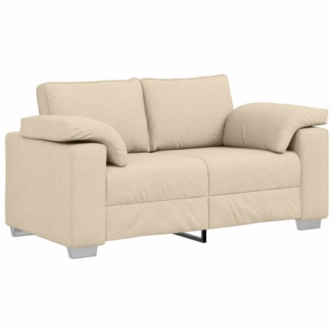 Sofa 2 pcs Kremowy 219 x 80 x 82 cm tkanina