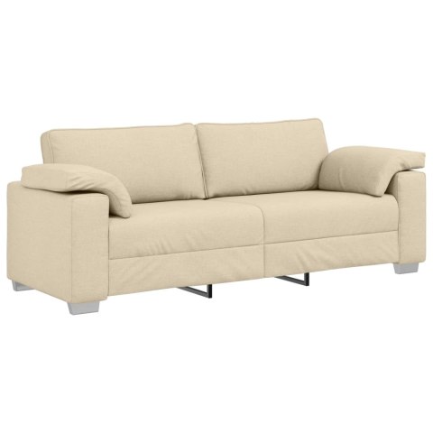 Sofa 2 pcs Kremowy 219 x 80 x 82 cm tkanina