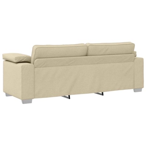 Sofa 2 pcs Kremowy 219 x 80 x 82 cm tkanina