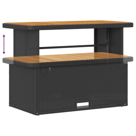Zestaw Sof na Ogród 13 pcs Czarny polirattan